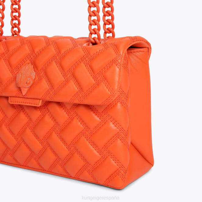 Kurt Geiger mujer bolso kensington londres empapado 2LPR10 | bolsas naranja